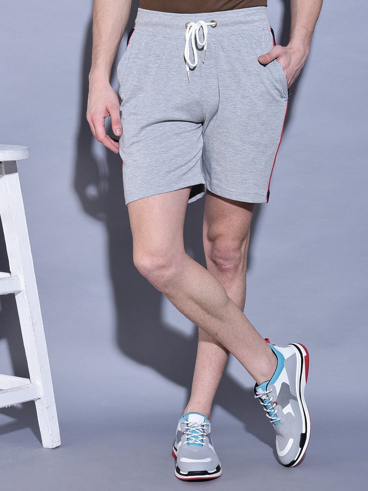 Cobb Grey Solid Shorts Grey