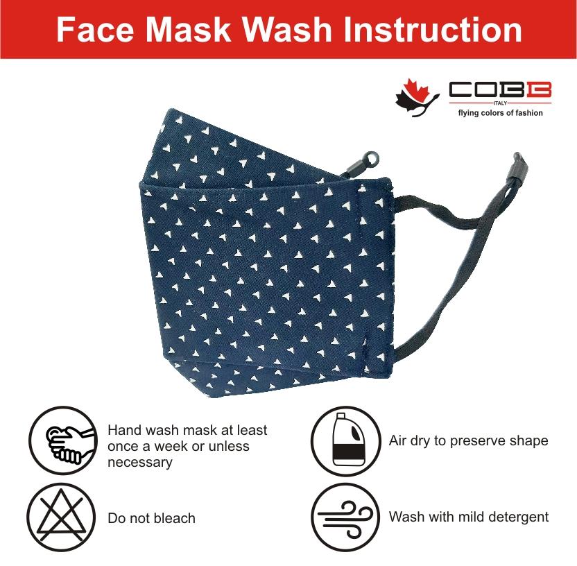 Cobb Kids 3 Layer 3D Cotton Mask Pack of 3 (Assorted Design)