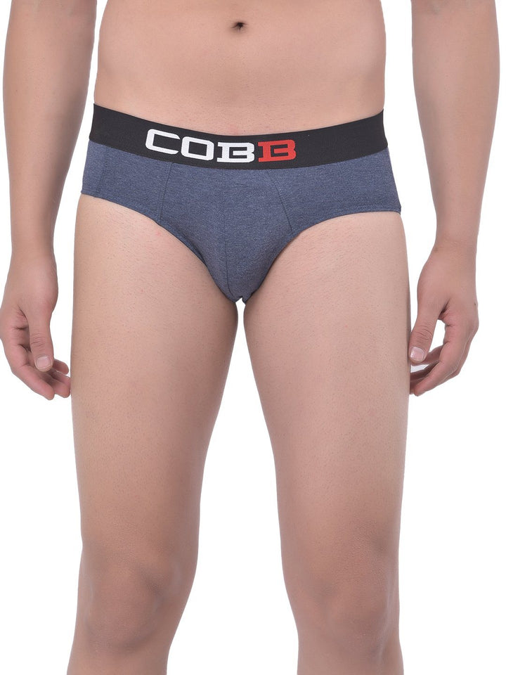 Men Cotton Brief Blue