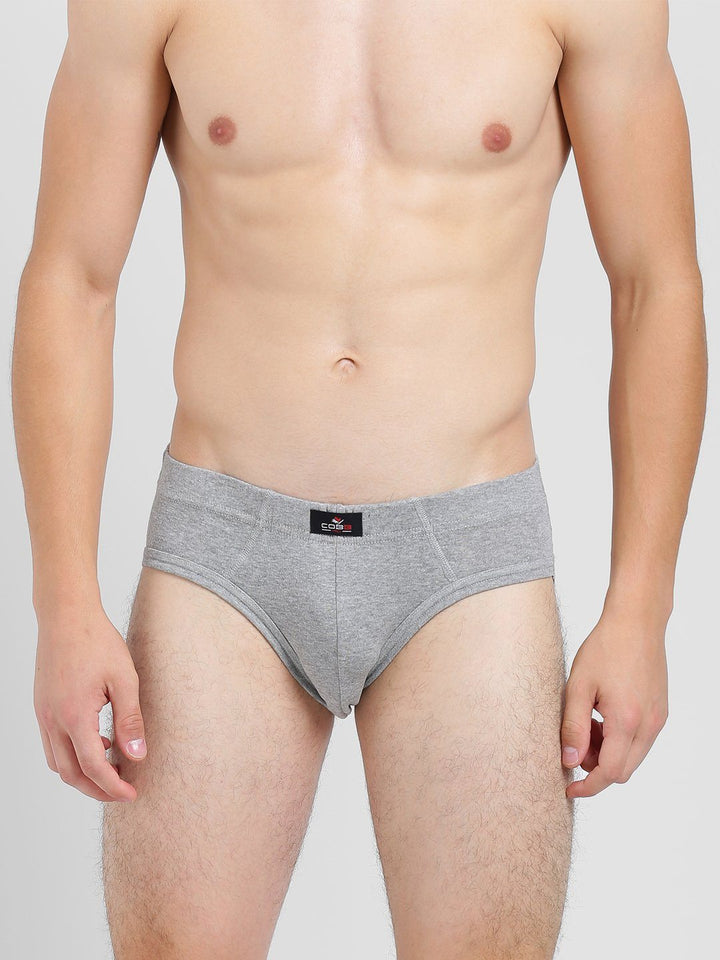 Men Cotton Brief Grey