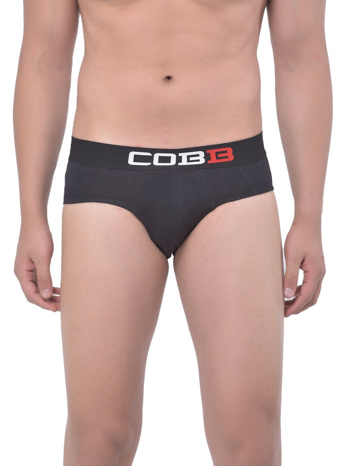 Men Cotton Brief Black